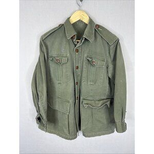 Vintage Canadian Army 1949 Pattern Bush Jacket Womens M Cotton Drill